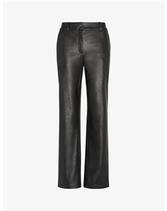 Брюки из искусственной кожи черного цвета Commando