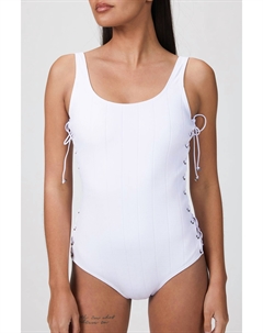 Слитный купальник белого цвета Amir slama