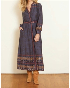 Платье Мишель в цвете батик индиго Caballero