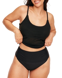 Rainey женские купальники больших размеров с высокой талией бикини-трусики, угольно-черный Adore me