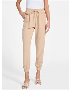 Джоггеры Harper из смеси льна, цвет g118 Guess factory