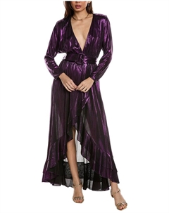 Платье-макси с запахом Wayne, фиолетовый Retrofete