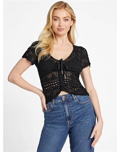 Топ Мэдисон крючком, черный Guess factory
