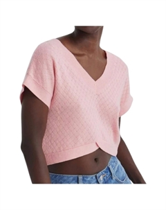 Смягченный свитер-топ розового цвета Crescent