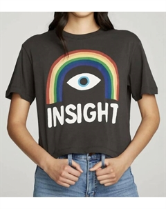 Футболка Insight Rainbow с коротким рукавом в винтажном черном цвете Chaser