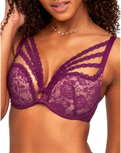 Женский бюстгальтер с глубоким вырезом и эффектом пуш-ап Marcia, цвет magenta purple Adore me