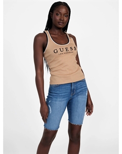 Майка с логотипом Gemi, цвет wet sand Guess factory