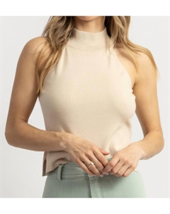 Водолазка Adele Knit Майка в кремовом цвете Crescent