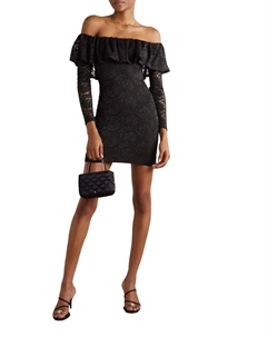 Мини-платье Alessia черного цвета Caroline constas