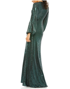 Платье для трубы, цвет bottle green Mac duggal