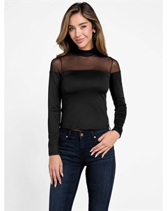 Топ из сетки Ximena, черный Guess factory