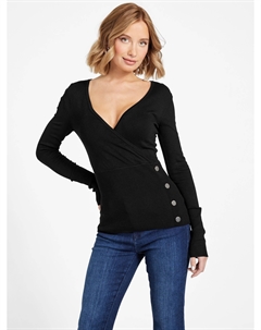 Топ Вики Сюрплис, черный Guess factory