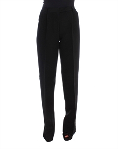 Chic Широкие женские джинсы из шелковой смеси, черный Ermanno scervino