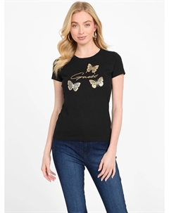 Футболка с бабочкой Eco Athalia, черный Guess factory