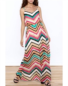 Платье макси с шевронным принтом, цвет многоцветный, цвет multi Umgee
