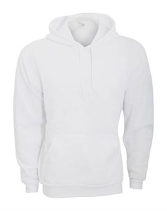 Пуловер унисекс из поликоттона и флиса Толстовка / Толстовка с капюшоном, белый Bella+canvas