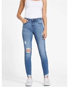 Узкие джинсы Eco Journey средней посадки, цвет medium destroyed Guess factory