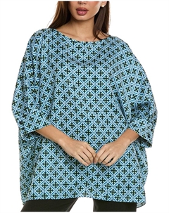 Блуза с драпировкой, синий St. john