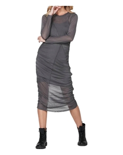 Сетчатое платье темно-серого цвета NU Denmark Nü denmark