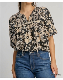 Топ Act Naturally бежевого/черного цвета Umgee