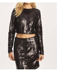 Топ Джейси в сером шевроне, цвет gunmetal chevron Caballero