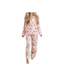 Длинный пижамный комплект из фланели в цвете «Щелкунчик», цвет nutcracker rose 8 oak lane
