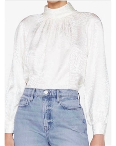 Блузка с воротником-стойкой, цвет Off White Frame