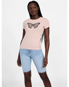 Футболка с бабочкой Eco Tullia, цвет vapor rose Guess factory