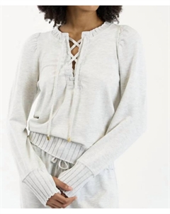 Атласный пуловер в цвете «меланжевый серый» Sundays