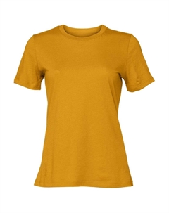 Женская свободная футболка из джерси, цвет mustard Bella+canvas