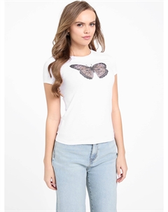 Футболка с бабочкой Eco Tullia, цвет pure white Guess factory