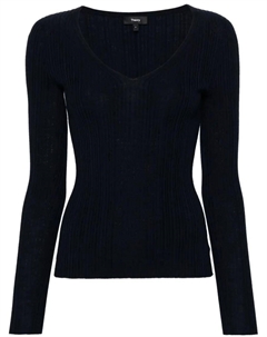 Шерстяной свитер, черный Theory