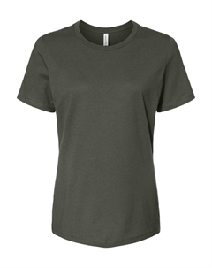 Женская свободная футболка из джерси, хаки Bella+canvas