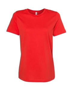 Женская свободная футболка из джерси, цвет poppy Bella+canvas