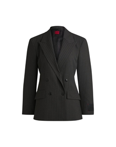 Пиджак прямого кроя из эластичного материала в тонкую полоску, цвет patterned Hugo