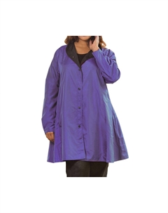 Двусторонний дождевик Mel - Plus Size в цвете баклажан, цвет eggplant On the plus side