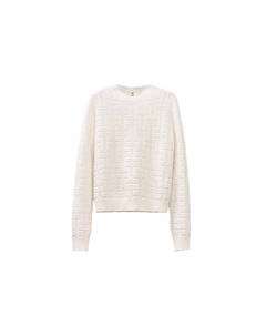 Свитер женский Hermes кашемировый, серый / белый Hermès