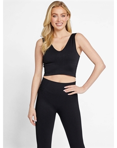 Укороченный топ Cara, черный Guess factory