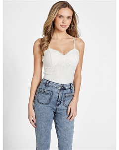 Кружевной топ, цвет milky Guess factory
