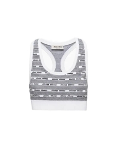 Жилет женский, черный/белый Miu miu