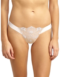 Трусики-стринги с вышивкой в ​​виде короны цвета слоновой кости Commando