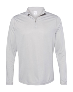 Женский пуловер Attain Color Secure Performance с застежкой-молнией на четверть длины, серебряный Augusta sportswear