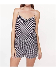 Матильда Шорты В Черном Мини Гингеме Cami nyc