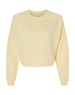 Женский реглан-пуловер из флиса, цвет french vanilla Bella+canvas