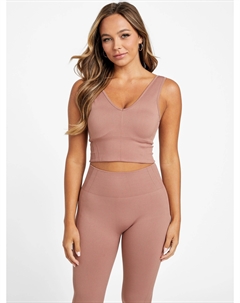 Укороченный топ Cara, цвет roasted chestnut Guess factory