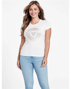 Футболка с логотипом Eco Verna, цвет pure white Guess factory