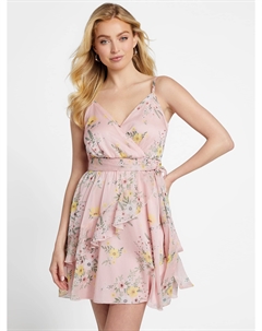 Мини-платье Eco Maneka, цвет pink roses multi Guess factory