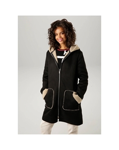 CASUAL полупальто с капюшоном, бежевый Aniston