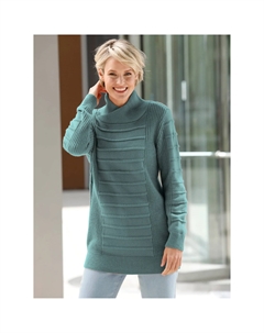 Длинный пуловер "Длинный пуловер", серый Classic basics