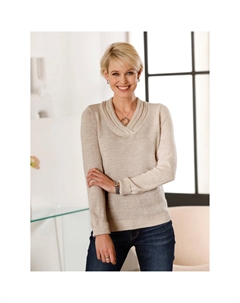 Свитер с V-образным вырезом "Пуловер", синий Classic basics